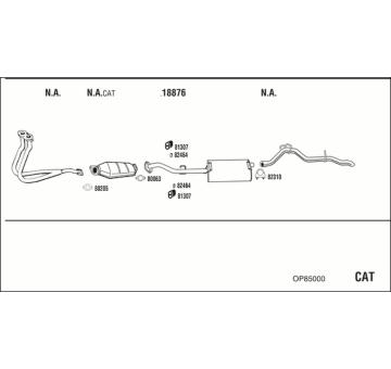 Výfukový systém WALKER OP85000