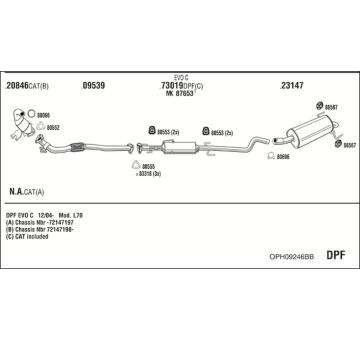 Výfukový systém WALKER OPH09246BB