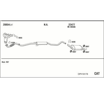 Výfukový systém WALKER OPH18178