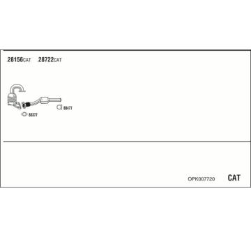 Výfukový systém WALKER OPK007720