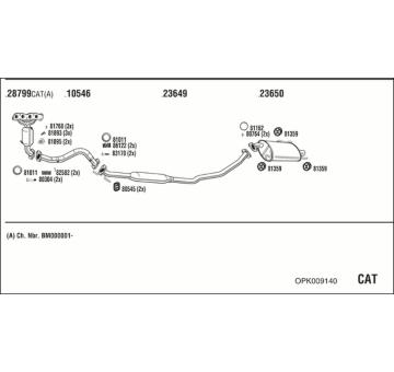 Výfukový systém WALKER OPK009140