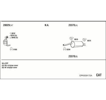 Výfukový systém WALKER OPK009172A