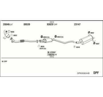 Výfukový systém WALKER OPK009244B