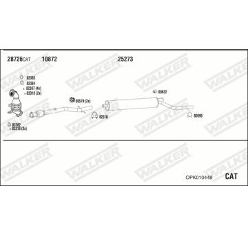 Výfukový systém WALKER OPK010448