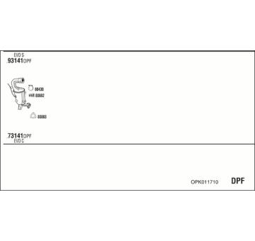 Výfukový systém WALKER OPK011710