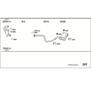 Výfukový systém WALKER OPK012033