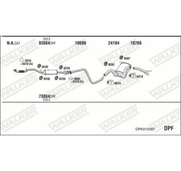Výfukový systém WALKER OPK012087