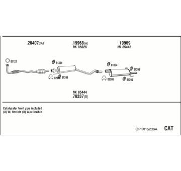 Výfukový systém WALKER OPK015236A