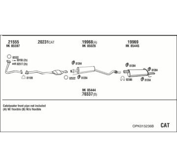 Výfukový systém WALKER OPK015236B