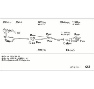 Výfukový systém WALKER OPK015331