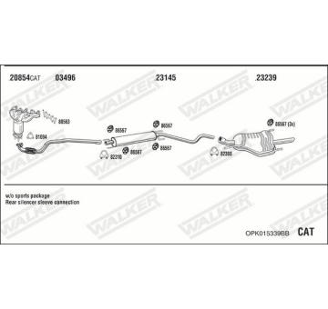Výfukový systém WALKER OPK015339BB