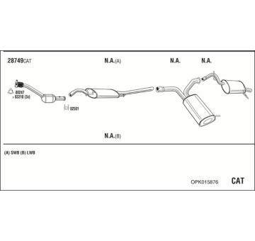 Výfukový systém WALKER OPK015876
