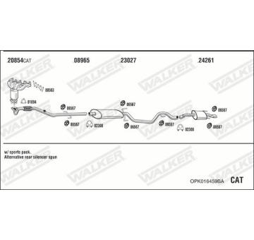 Výfukový systém WALKER OPK016459BA