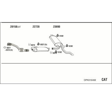 Výfukový systém WALKER OPK016468