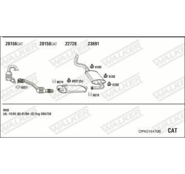Výfukový systém WALKER OPK016470B
