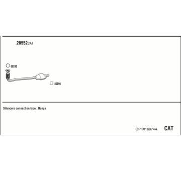 Výfukový systém WALKER OPK016974A