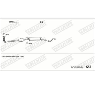 Výfukový systém WALKER OPK016974B