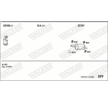 Výfukový systém WALKER OPK017205B