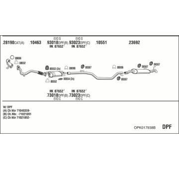 Výfukový systém WALKER OPK017938B