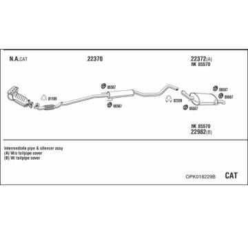 Výfukový systém WALKER OPK018229B