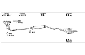 Výfukový systém WALKER OPK022684