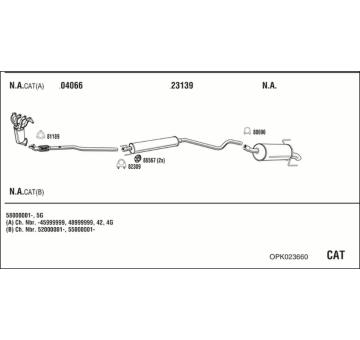 Výfukový systém WALKER OPK023660
