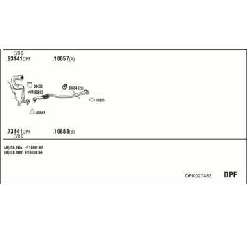 Výfukový systém WALKER OPK027483