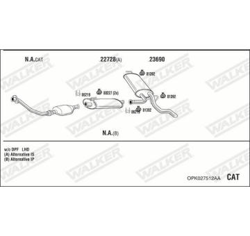 Výfukový systém WALKER OPK027512AA