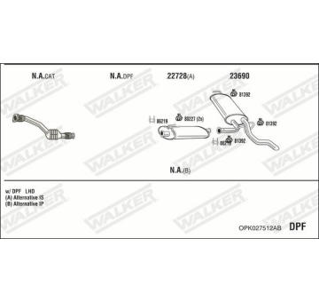 Výfukový systém WALKER OPK027512AB