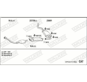 Výfukový systém WALKER OPK027512BA