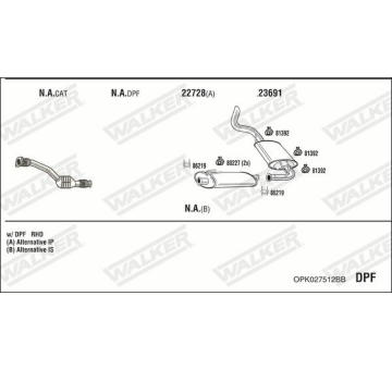 Výfukový systém WALKER OPK027512BB
