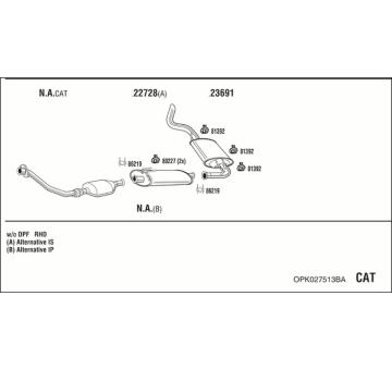 Výfukový systém WALKER OPK027513BA
