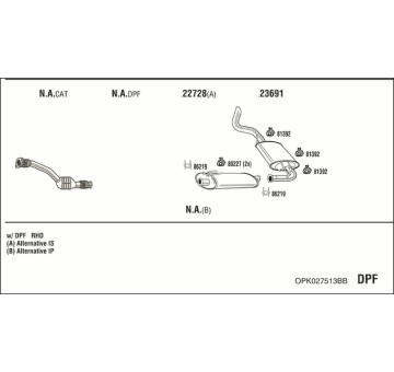 Výfukový systém WALKER OPK027513BB
