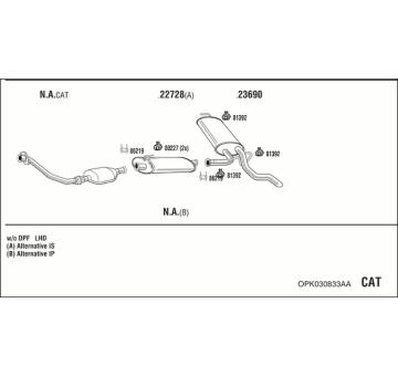 Výfukový systém WALKER OPK030833AA
