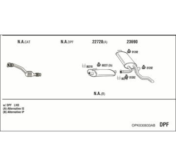 Výfukový systém WALKER OPK030833AB