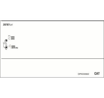 Výfukový systém WALKER OPK030962