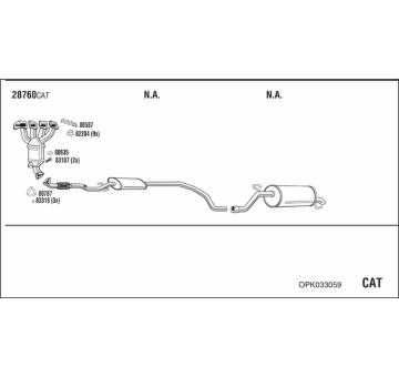 Výfukový systém WALKER OPK033059