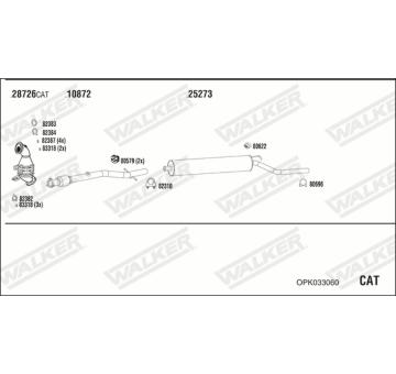 Výfukový systém WALKER OPK033060
