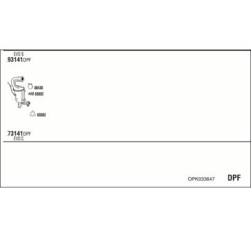 Výfukový systém WALKER OPK033847