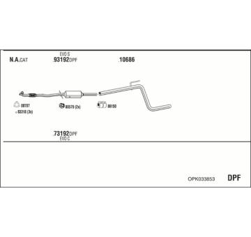 Výfukový systém WALKER OPK033853