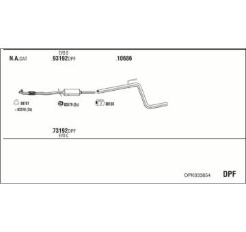 Výfukový systém WALKER OPK033854