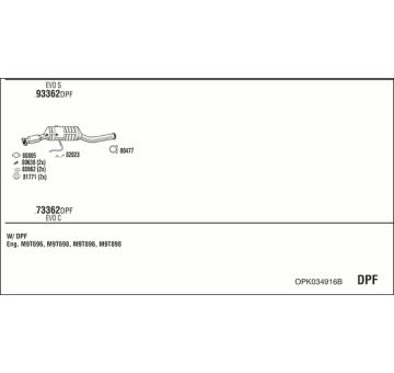 Výfukový systém WALKER OPK034916B