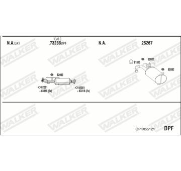 Výfukový systém WALKER OPK055121