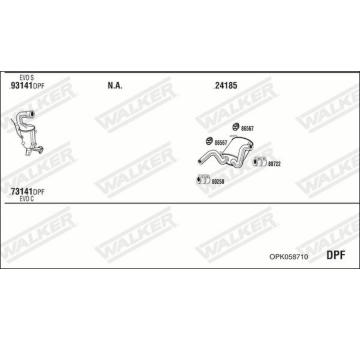 Výfukový systém WALKER OPK058710