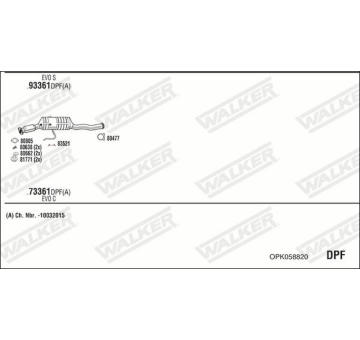 Výfukový systém WALKER OPK058820