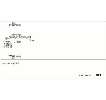 Výfukový systém WALKER OPK058822