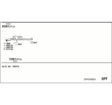 Výfukový systém WALKER OPK058824