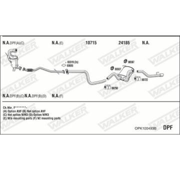Výfukový systém WALKER OPK100493B