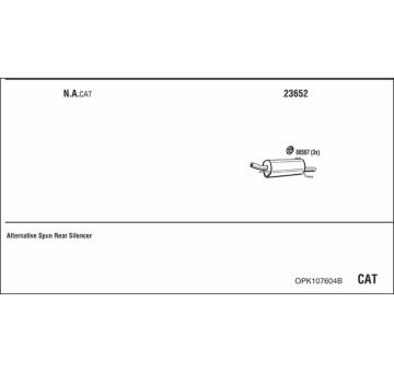 Výfukový systém WALKER OPK107604B