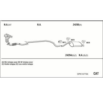 Výfukový systém WALKER OPK107795